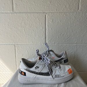 Nike limited edition Just Do it air force 1s